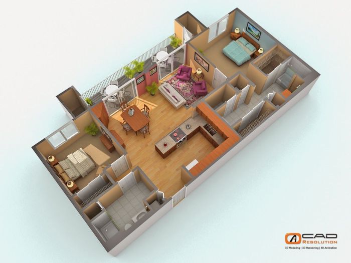 2d home interior design